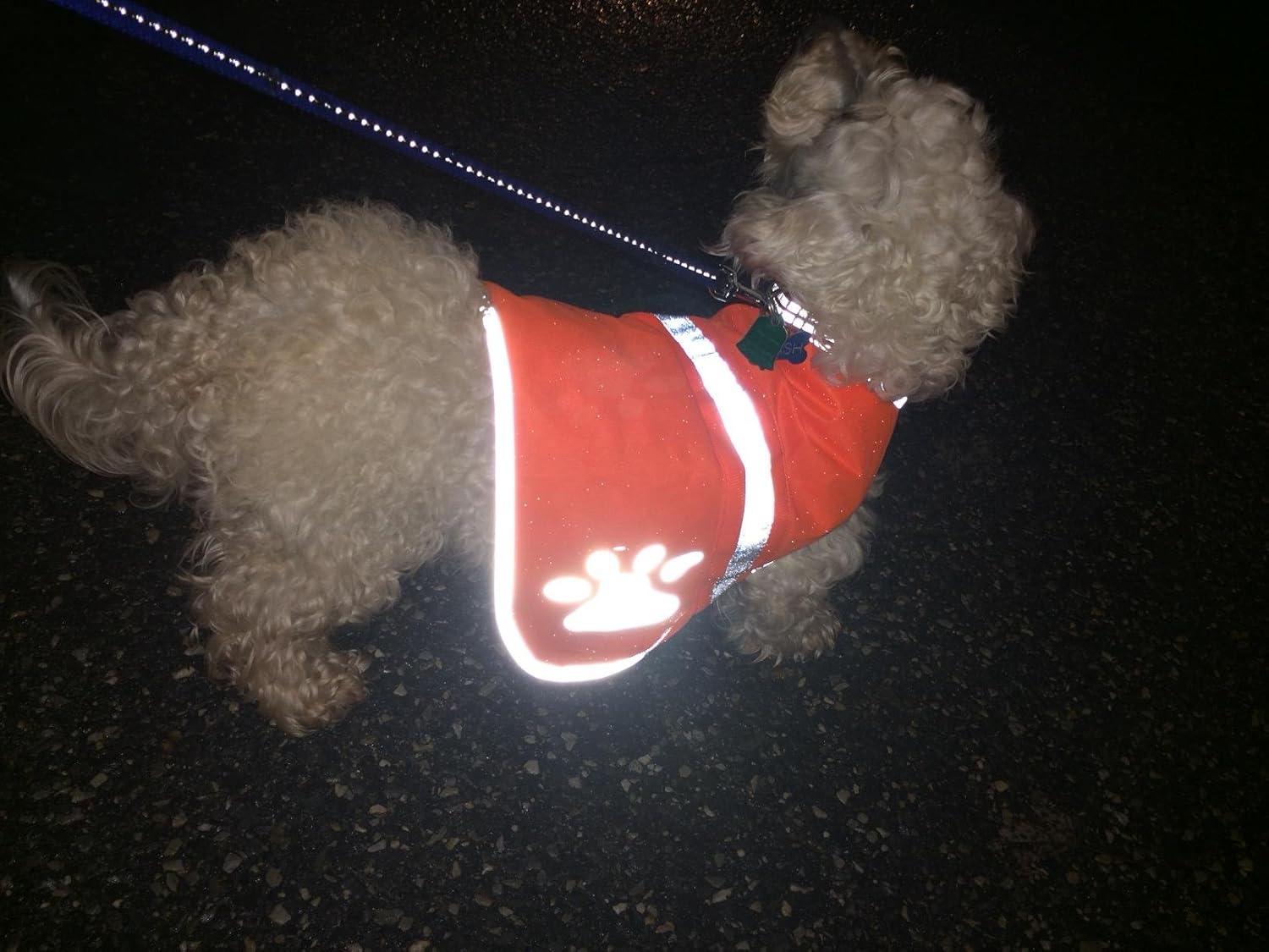 imageMaggift Dog Reflective VestPet Safety Vest Orange S