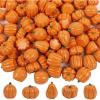 winemana 16 Pcs Golden and White Pumpkins Thanksgiving Pumpkin Decorations Assorted Sizes, Artificial Foam Harvest Autumn Decor, Fake Pumpkins Fall Decorations for Indoor Home Kitchen Table Mantle(Orange-2)
