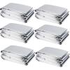 winemana 6 Pack Large High Silver Reflective Mylar Film, 83x 63 in, High Reflectivity, Keep Warm, 100% Environmentally Safe, Perfect for Plant Growth, First Aid, Marathon, Camping, Outdoor Survival