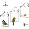 winemana Set of 3 Hummingbird Swings, Rust Resistant Metal Frame, Wooden Dowel, Attach to Bird Feeders, Perfect for Hanging Indoor Office Outdoor Trunk Lawn Patio Garden (7.5″ x 5.6″)