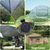 winemana 140 Pcs Shade Cloth Clips, Round Plastic Black Clips for Sun Shade Net, Patio Mesh Tarp, Garden Shade Cover, Anti Bird Netting Shade Fabric Accessories