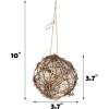 winemana Set of 3 Globe Hummingbird Nesters, Full of Bird Nesting Materials, Design for Bird Lovers, Idea Bird Gifts in Outdoor Indoor Patio Garden