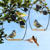 winemana Set of 3 Hummingbird Swings, Rust Resistant Metal Frame, Wooden Dowel, Attach to Bird Feeders, Perfect for Hanging Indoor Office Outdoor Trunk Lawn Patio Garden
