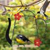 winemana Set of 3 Hummingbird Swings and Perches, Rust Resistant Metal Frame with Wooden Dowel, Bird Feeders Accessories for Hanging Indoor Office Outdoor Balcony Trunk Patio Garden (Kettle-Shaped)