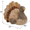 winemana Thanksgiving Turkey Decor – 7.9″ Tall Sisal Turkeys Table Centerpiece with Top Hat, Fall & Harvest Home Decor, Thanksgiving Decorations Indoor(style 1)
