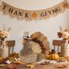 winemana Thanksgiving Turkey Decor – 7.9″ Tall Sisal Turkeys Table Centerpiece with Top Hat, Fall & Harvest Home Decor, Thanksgiving Decorations Indoor(style 2)