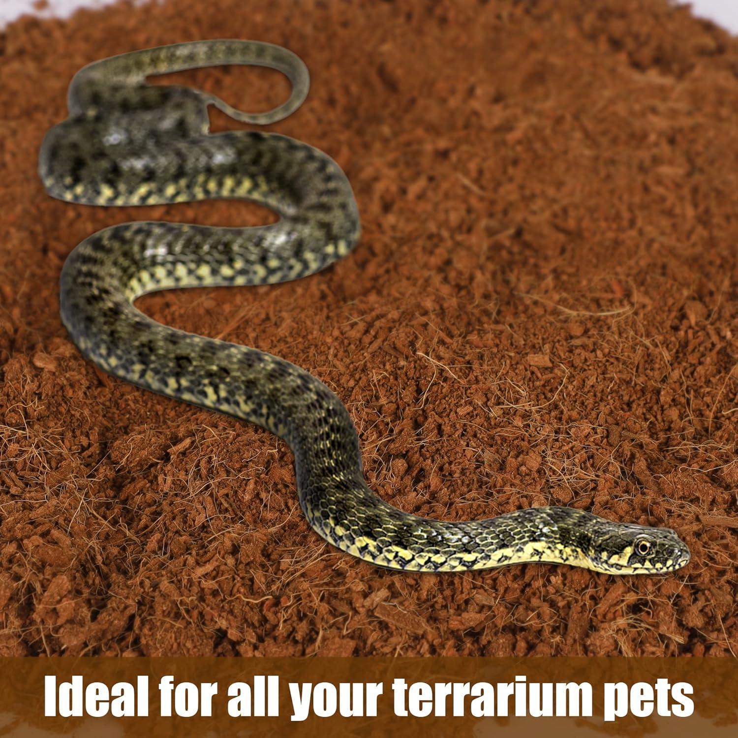 imagewinemana Coconut Fiber Substrate for Reptiles 10 Quart Coconut Bedding for Reptile Terrarium Tanks Tarantula Tortoises Lizards