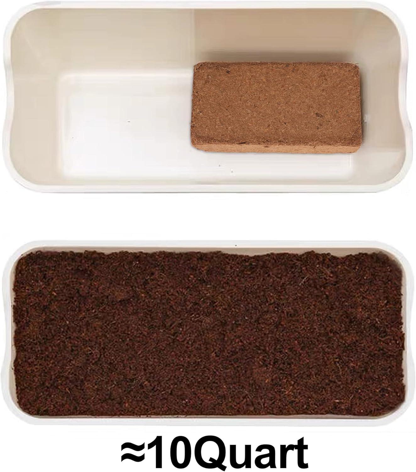 imagewinemana Coconut Fiber Substrate for Reptiles 10 Quart Coconut Bedding for Reptile Terrarium Tanks Tarantula Tortoises Lizards