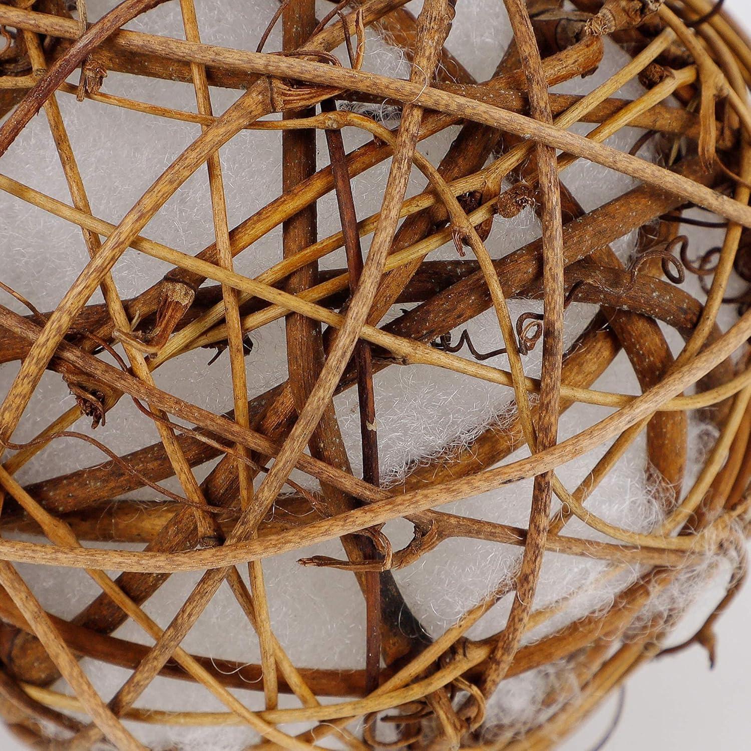 imagewinemana Set of 3 Globe Hummingbird Nesters Full of Bird Nesting Materials Design for Bird Lovers Idea Bird Gifts in Outdoor Indoor Patio Garden