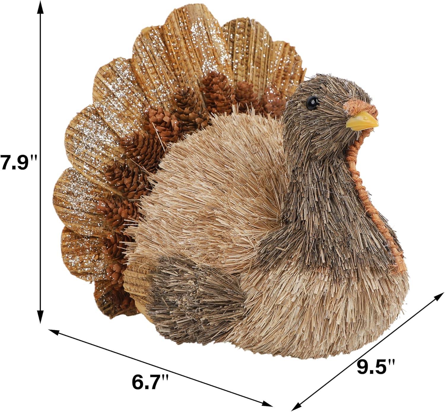 imagewinemana Thanksgiving Turkey Decor  79quot Tall Sisal Turkeys Table Centerpiece with Top Hat Fall ampamp Harvest Home Decor Thanksgiving Decorations Indoorstyle 1