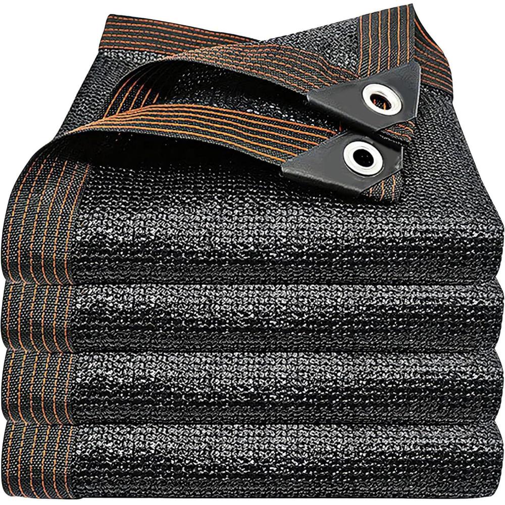 image:imagewinemana Black Shade Cloth 40 5x8 FT Mesh Tarp Garden Shade for Greenhouse Patio Vegetables Plants Cover and Chicken Coops Sun Shade Net for Outdoor Protection with Reinforced Grommets65 FT x 10 FT