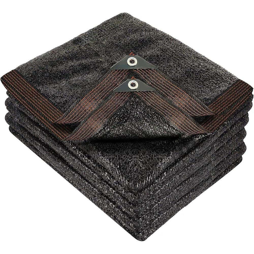 image:imagewinemana Black Shade Cloth 40 5x8 FT Mesh Tarp  Garden Shade for Greenhouse Patio Vegetables Plants Cover and Chicken Coops Sun Shade Net for Outdoor Protection with Reinforced Grommets14 FT x 20 FT