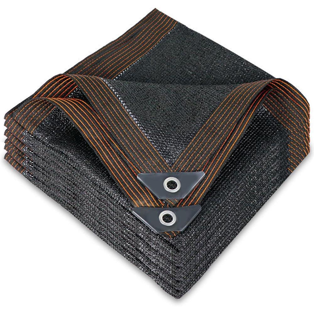 image:imagewinemana Black Shade Cloth 40 5x8 FT Mesh Tarp Garden Shade for Greenhouse Patio Vegetables Plants Cover and Chicken Coops Sun Shade Net for Outdoor Protection with Reinforced Grommets10 FT x 14 FT