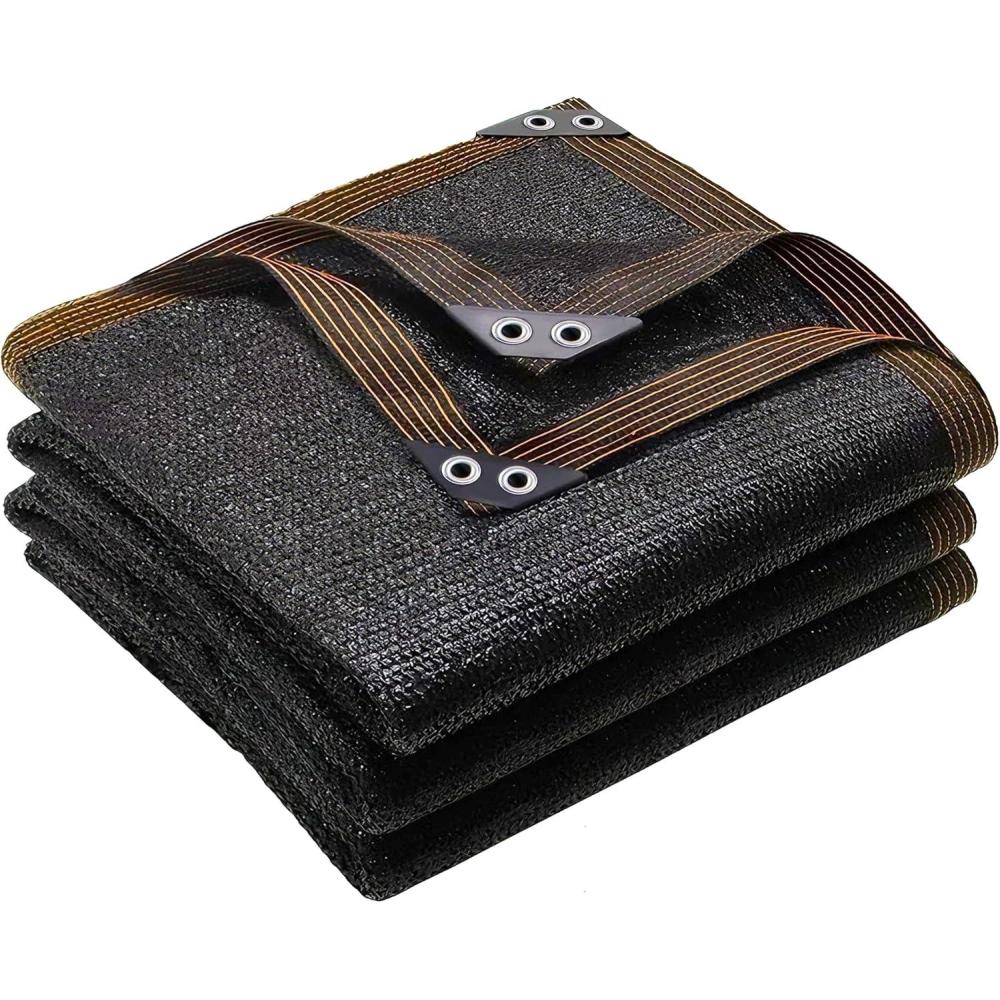 image:imagewinemana Black Shade Cloth 40 5x8 FT Mesh Tarp Garden Shade for Greenhouse Patio Vegetables Plants Cover and Chicken Coops Sun Shade Net for Outdoor Protection with Reinforced Grommets5 FT x 10 FT