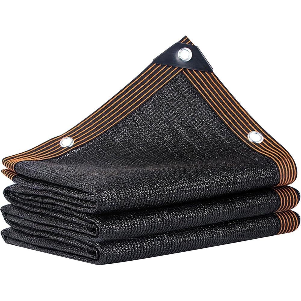 image:imagewinemana Black Shade Cloth 40 5x8 FT Mesh Tarp  Garden Shade for Greenhouse Patio Vegetables Plants Cover and Chicken Coops Sun Shade Net for Outdoor Protection with Reinforced Grommets4 FT x 12 FT