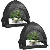 winemana 3 Pcs 70% Garden Plant Shade Tent, 33.5″x35.5″x31.5″ UV Resistant Pop Up Sun Shade Netting, Protective Plants Cover for Outdoor Vegetable Fruit, Easy Setup Net to Keep Animals & Insects Out(2)