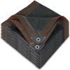 winemana Black Shade Cloth 40%, 5×8 FT Mesh Tarp – Garden Shade for Greenhouse, Patio, Vegetables, Plants Cover and Chicken Coops, Sun Shade Net for Outdoor Protection with Reinforced Grommets(10 FT x 20 FT)