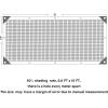 winemana Black Shade Cloth 40%, 5×8 FT Mesh Tarp – Garden Shade for Greenhouse, Patio, Vegetables, Plants Cover and Chicken Coops, Sun Shade Net for Outdoor Protection with Reinforced Grommets(6.6 FT x 16 FT)