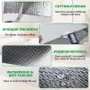 winemana Window Insulation Roll, 48IN x 20FT Reflective Heat Shield Bubble Film, Double-Sided Aluminum Foil Insulation, Weatherproof Garage Door Cover for Windows, RV, Basement, Winter & Summer(48 in x 20 ft)