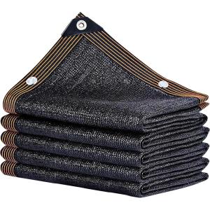 winemana Black Shade Cloth 40%, 5×8 FT Mesh Tarp – Garden Shade for Greenhouse, Patio, Vegetables, Plants Cover and Chicken Coops, Sun Shade Net for Outdoor Protection with Reinforced Grommets(6.6 FT x 16 FT)