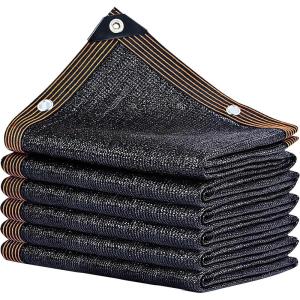 winemana Black Shade Cloth 40%, 5×8 FT Mesh Tarp – Garden Shade for Greenhouse, Patio, Vegetables, Plants Cover and Chicken Coops, Sun Shade Net for Outdoor Protection with Reinforced Grommets(6.5 FT x 20 FT)