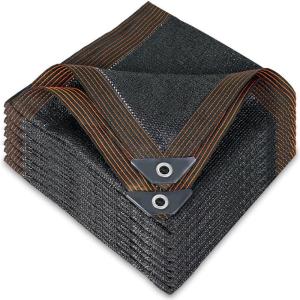 winemana Black Shade Cloth 40%, 5×8 FT Mesh Tarp – Garden Shade for Greenhouse, Patio, Vegetables, Plants Cover and Chicken Coops, Sun Shade Net for Outdoor Protection with Reinforced Grommets(10 FT x 20 FT)