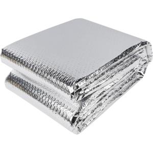 winemana Window Insulation Roll, 48IN x 20FT Reflective Heat Shield Bubble Film, Double-Sided Aluminum Foil Insulation, Weatherproof Garage Door Cover for Windows, RV, Basement, Winter & Summer(59 in x 8.2 ft)