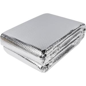 winemana Window Insulation Roll, 48IN x 20FT Reflective Heat Shield Bubble Film, Double-Sided Aluminum Foil Insulation, Weatherproof Garage Door Cover for Windows, RV, Basement, Winter & Summer(48 in x 15 ft)