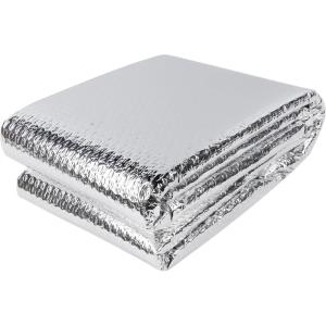 winemana Window Insulation Roll, 48IN x 20FT Reflective Heat Shield Bubble Film, Double-Sided Aluminum Foil Insulation, Weatherproof Garage Door Cover for Windows, RV, Basement, Winter & Summer(24 in x 10 ft)