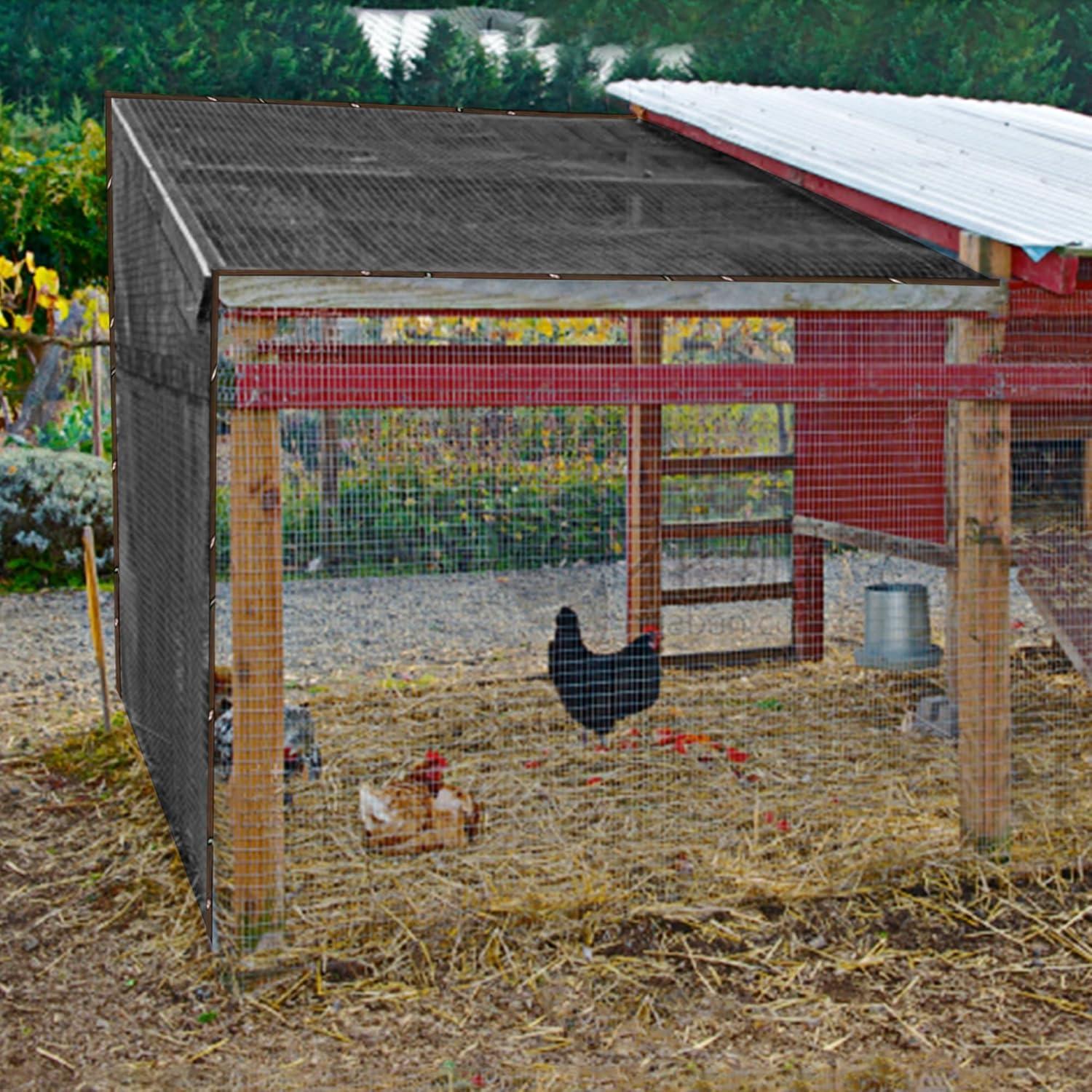 image:imagewinemana Black Shade Cloth 40 5x8 FT Mesh Tarp Garden Shade for Greenhouse Patio Vegetables Plants Cover and Chicken Coops Sun Shade Net for Outdoor Protection with Reinforced Grommets66 FT x 66 FT