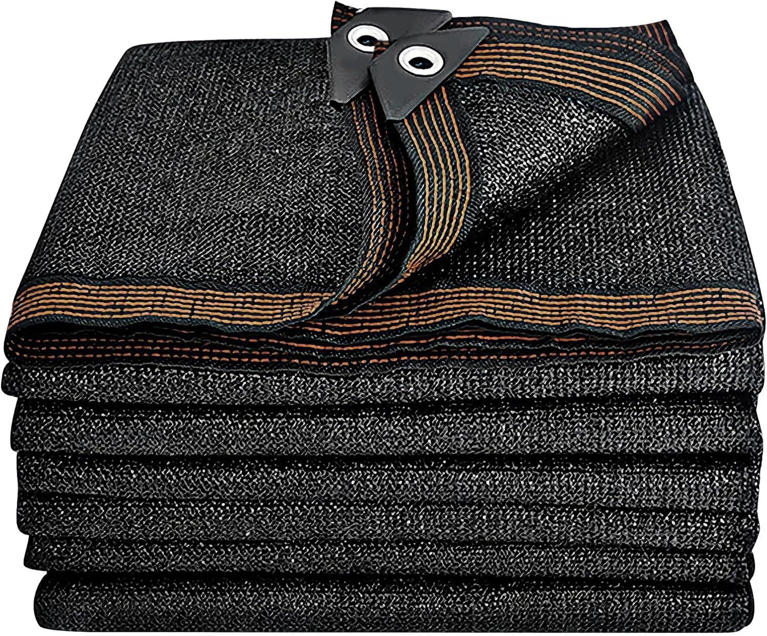 image:imagewinemana Black Shade Cloth 40 5x8 FT Mesh Tarp Garden Shade for Greenhouse Patio Vegetables Plants Cover and Chicken Coops Sun Shade Net for Outdoor Protection with Reinforced Grommets20 FT x 48 FT