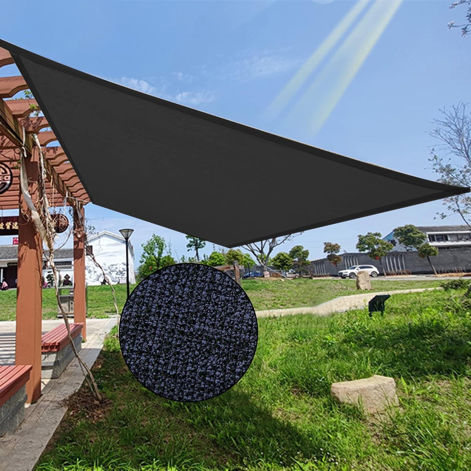 image:imagewinemana Black Shade Cloth 40 5x8 FT Mesh Tarp Garden Shade for Greenhouse Patio Vegetables Plants Cover and Chicken Coops Sun Shade Net for Outdoor Protection with Reinforced Grommets12 FT x 6 FT