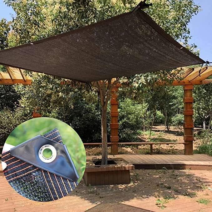 image:imagewinemana Black Shade Cloth 40 5x8 FT Mesh Tarp Garden Shade for Greenhouse Patio Vegetables Plants Cover and Chicken Coops Sun Shade Net for Outdoor Protection with Reinforced Grommets20 FT x 30 FT