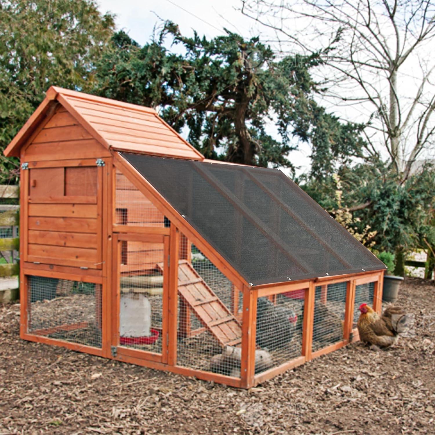 image:imagewinemana Black Shade Cloth 40 5x8 FT Mesh Tarp Garden Shade for Greenhouse Patio Vegetables Plants Cover and Chicken Coops Sun Shade Net for Outdoor Protection with Reinforced Grommets66 FT x 16 FT