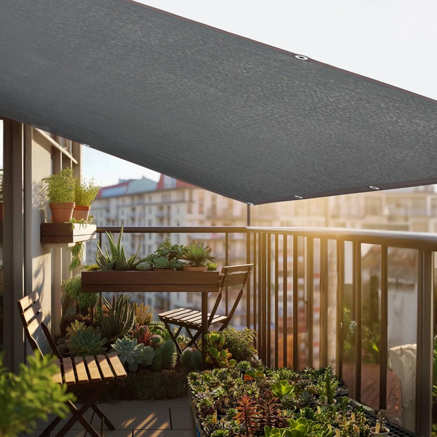 image:imagewinemana Black Shade Cloth 40 5x8 FT Mesh Tarp Garden Shade for Greenhouse Patio Vegetables Plants Cover and Chicken Coops Sun Shade Net for Outdoor Protection with Reinforced Grommets66 FT x 16 FT