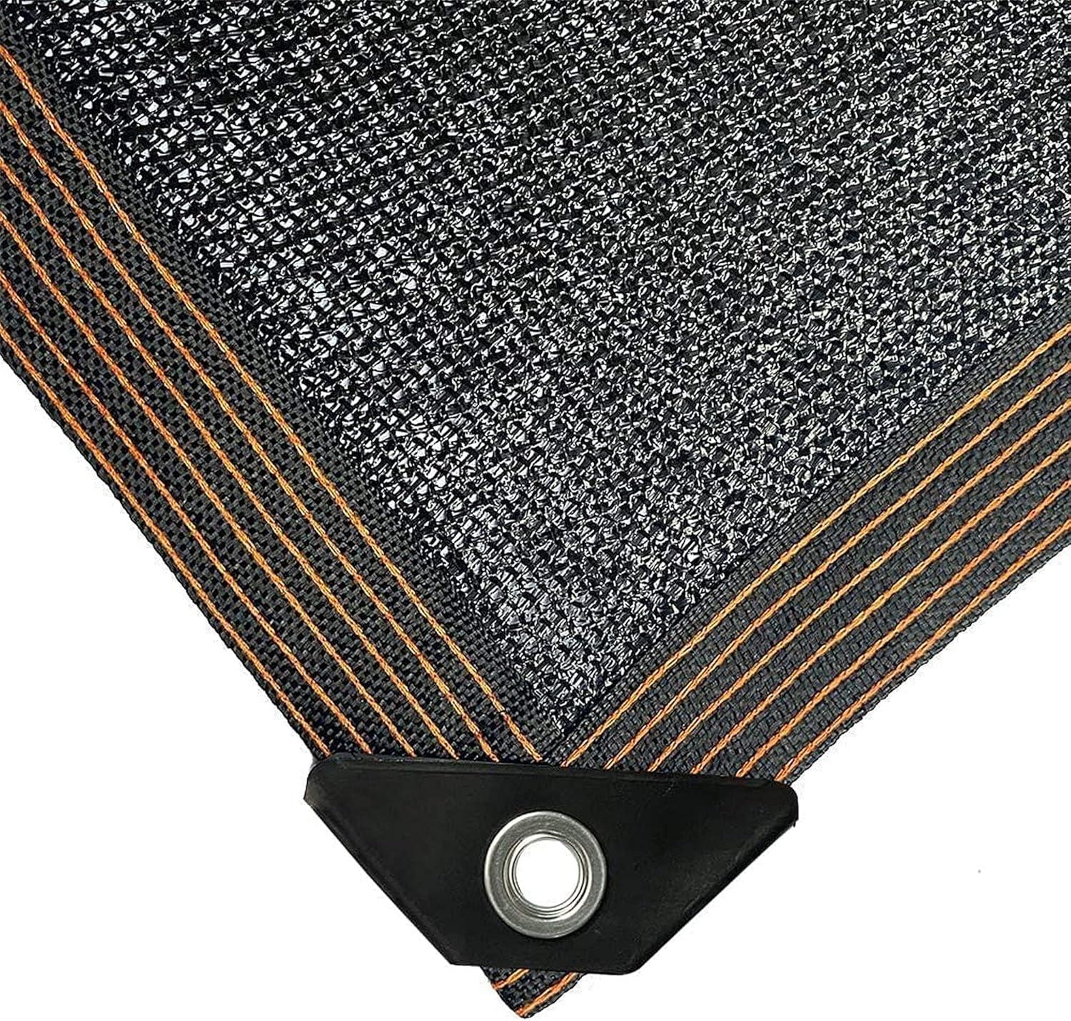 image:imagewinemana Black Shade Cloth 40 5x8 FT Mesh Tarp Garden Shade for Greenhouse Patio Vegetables Plants Cover and Chicken Coops Sun Shade Net for Outdoor Protection with Reinforced Grommets20 FT x 48 FT