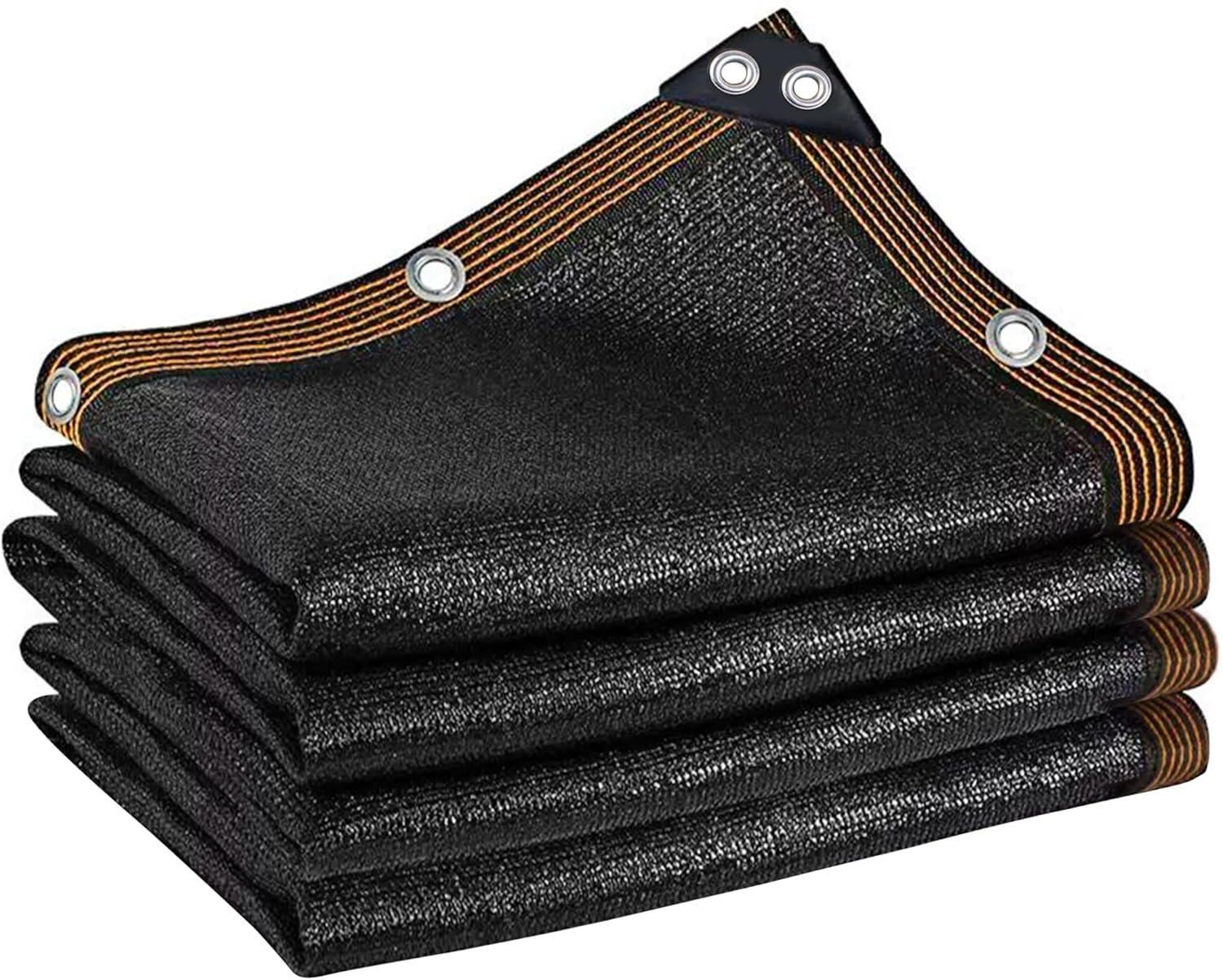 image:imagewinemana Black Shade Cloth 40 5x8 FT Mesh Tarp Garden Shade for Greenhouse Patio Vegetables Plants Cover and Chicken Coops Sun Shade Net for Outdoor Protection with Reinforced Grommets66 FT x 10 FT
