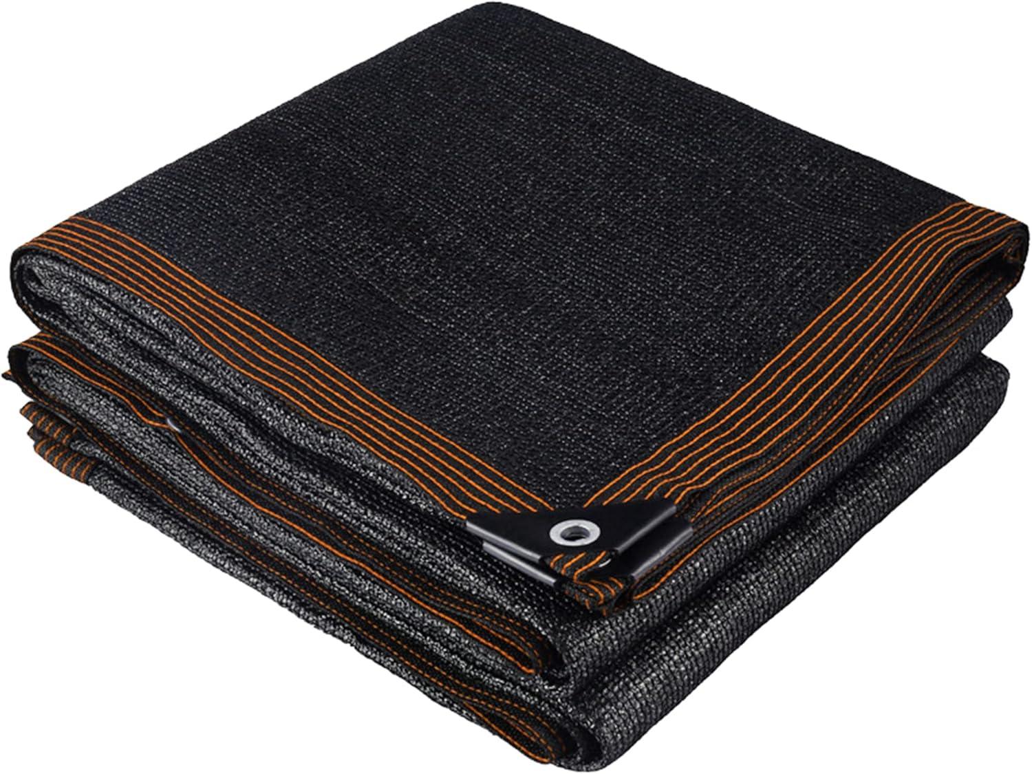 image:imagewinemana Black Shade Cloth 40 5x8 FT Mesh Tarp Garden Shade for Greenhouse Patio Vegetables Plants Cover and Chicken Coops Sun Shade Net for Outdoor Protection with Reinforced Grommets12 FT x 6 FT