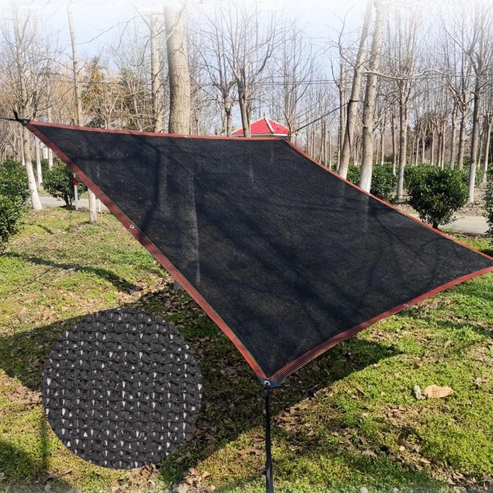image:imagewinemana Black Shade Cloth 40 5x8 FT Mesh Tarp Garden Shade for Greenhouse Patio Vegetables Plants Cover and Chicken Coops Sun Shade Net for Outdoor Protection with Reinforced Grommets20 FT x 48 FT