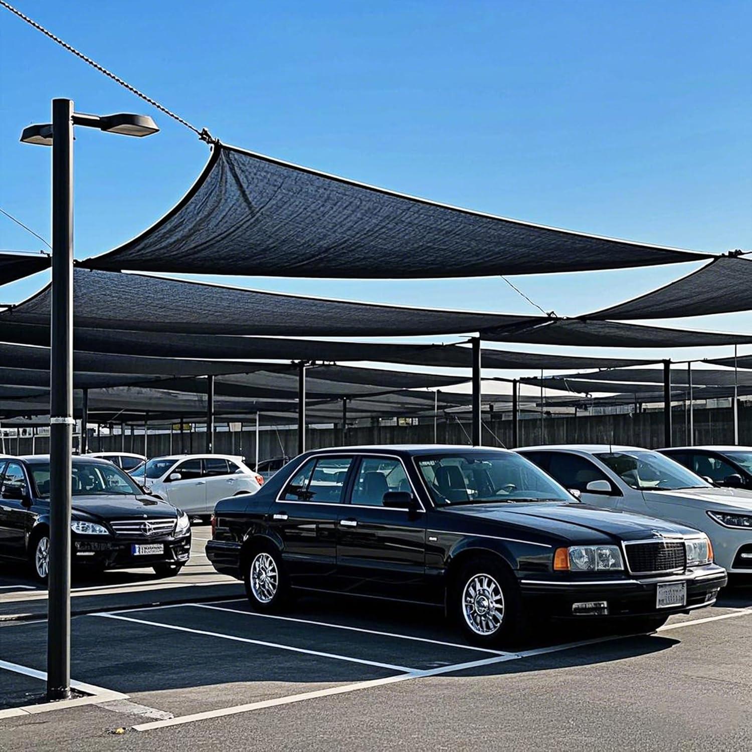 image:imagewinemana Black Shade Cloth 40 5x8 FT Mesh Tarp Garden Shade for Greenhouse Patio Vegetables Plants Cover and Chicken Coops Sun Shade Net for Outdoor Protection with Reinforced Grommets33 FT x 10 FT